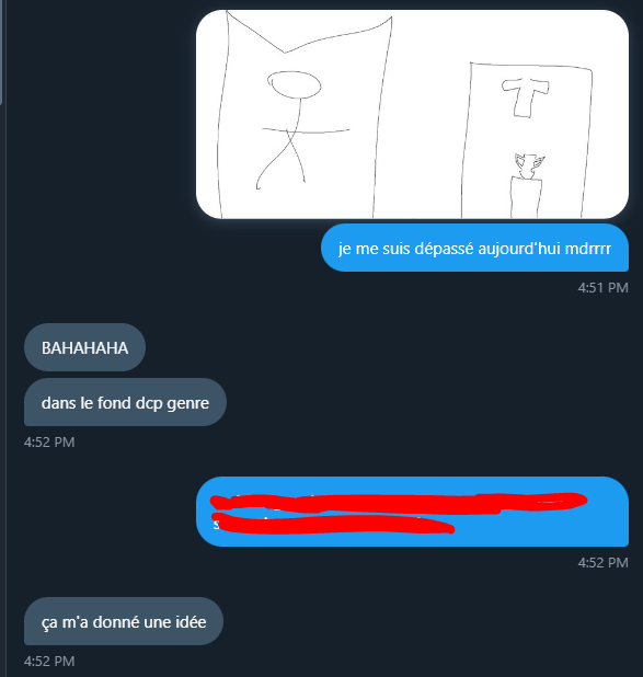 note /10 des paints que je fais à Stima pour mes minias ? 😭

celui qui trouve ce que tout veut dire il est vraiment fort