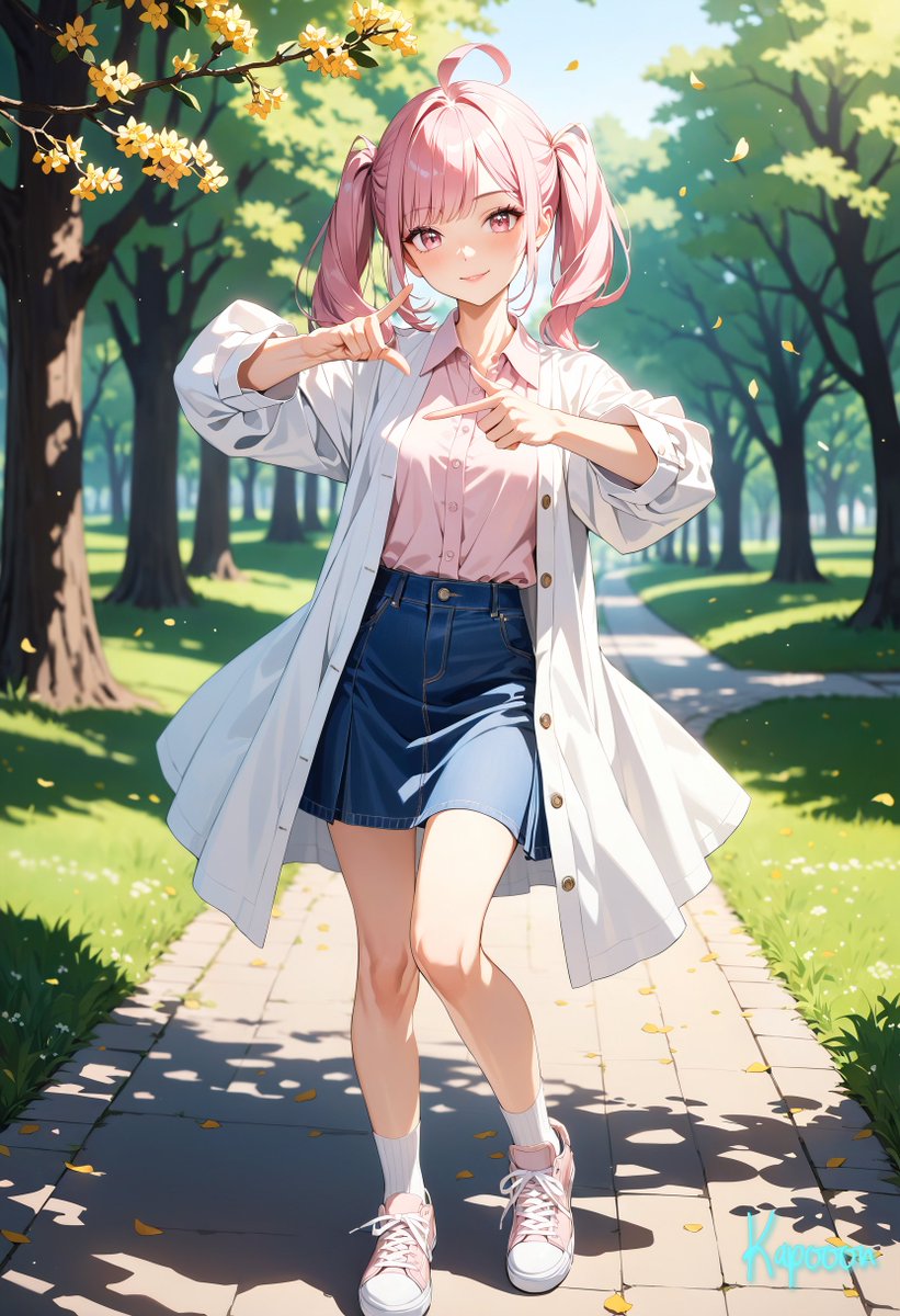 KapooonAIillust's tweet image. 「おっは～～～🌸
　みんな！ 待たせちゃったわね❣
　また会えて嬉しい？ 嬉しいよね～～～」
　　　　　 　by 藤倉 桜花

#AIイラスト #AIillustrations
#StableDiffusionXL
⏰6:30