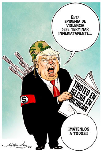 lajornadaonline's tweet photo. ✏️ #MonerosLaJornada | Solución final, cartón de @monerohernandez 

https://t.co/uPFjezwnJS https://t.co/30fTOuxON0