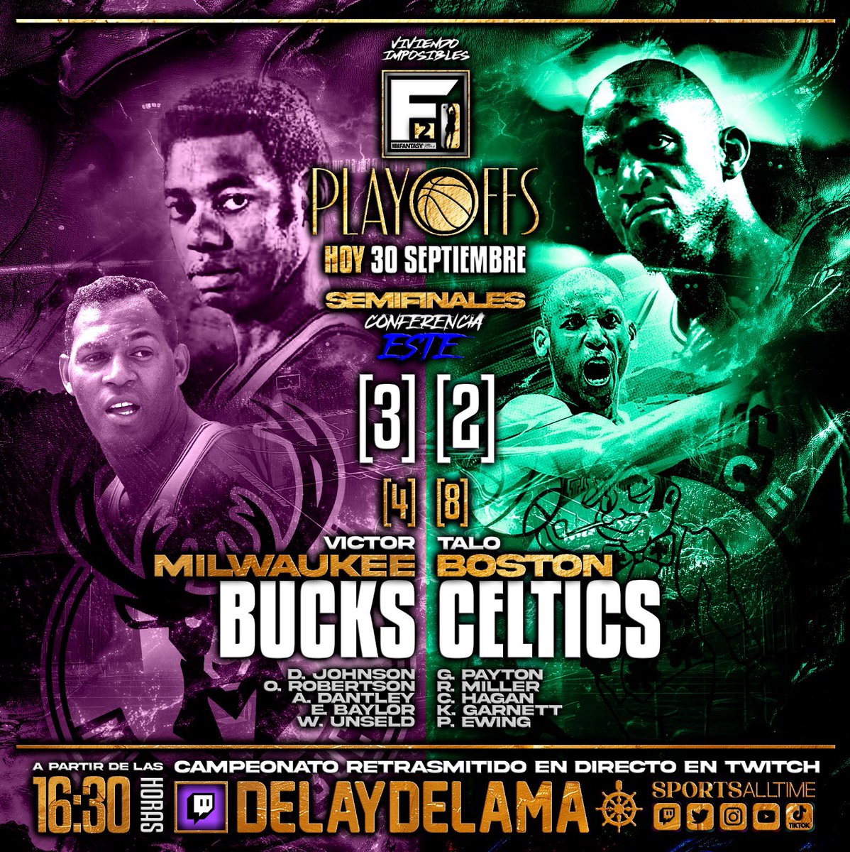 m.twitch.tv/delaydelama

Ya estamos IN LIVE!!!

Sexto partido trepidante entre los Bucks y los Celtics!!
Habrá septimo!??

CoMeOn!!

🙌😄🏀✨

#nba #classic