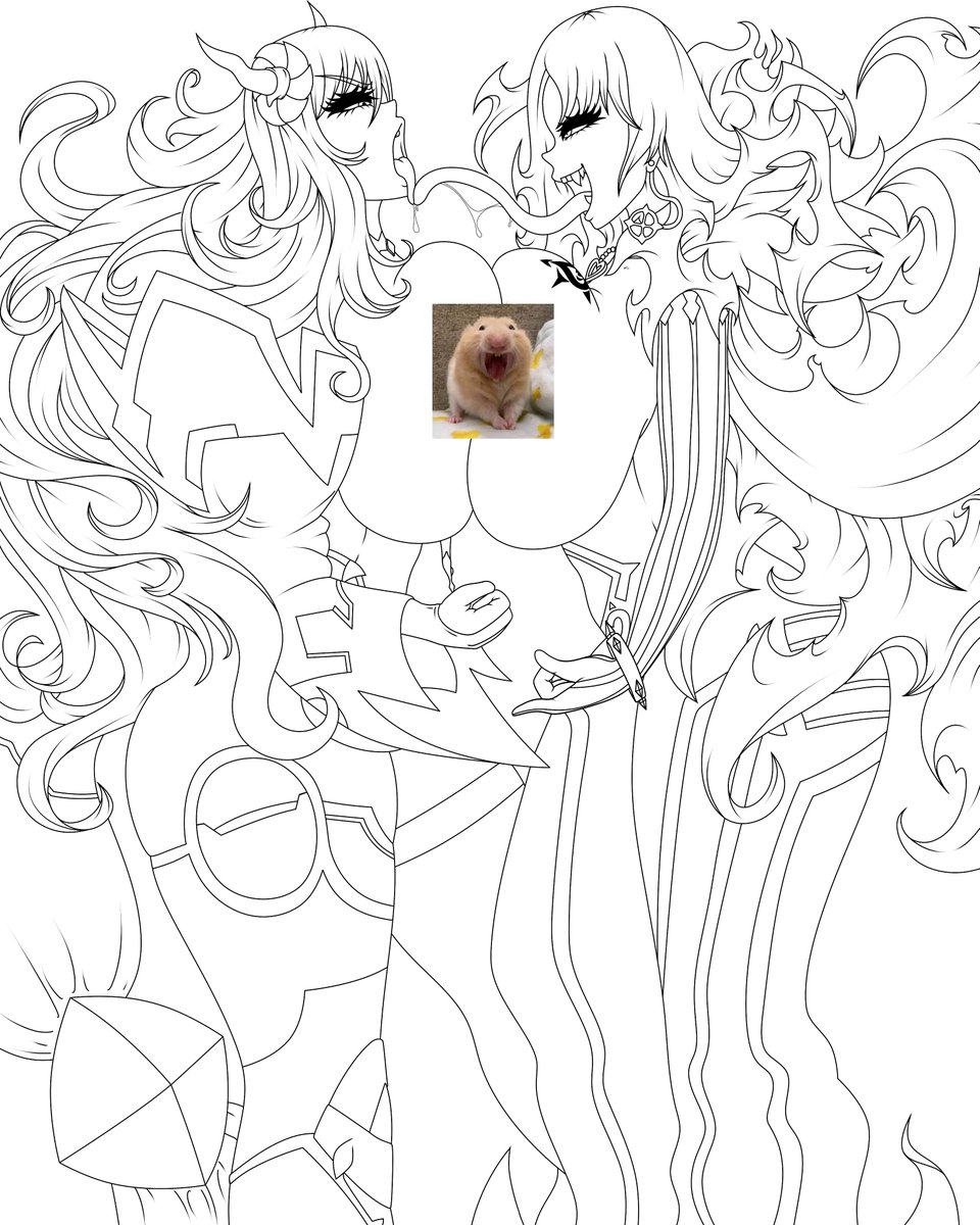 Advance of my Kirara x Astaroth fanart. Sorry for the delays and I hope you like it 👽💖 I'll also be giving away sketch or lineart commissions to new Patreon members

Full: patreon.com/posts/advance-…

#対魔忍 #鬼崎きらら #KiraraOnizaki #TaimaninRPGX #nsfw #WIP #nsfwtwt