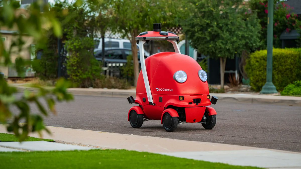 unusual_whales's tweet image. BREAKING: DoorDash, $DASH, has announced that they are launching an autonomous delivery robot.