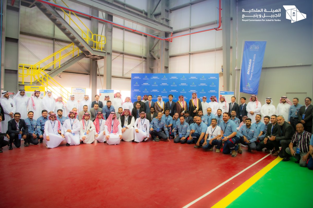 RCJY_Yanbu's tweet photo. افتتح 
الرئيس التنفيذي لـ #الهيئة_الملكية_بينبع م. عبدالهادي بن عبدالرحمن الجهني مشروع شركة (دوسان لأنظمة الطاقة العربية) والمتخصصة بتجديد وإعادة تجميع المحركات والمولدات والتوربينات، وستساهم المنشأة في تعزيز الوصول للخدمات الصناعية المتقدمة في المملكة و توطينها و تدريب الكوادر الوطنية. 

#ينبع_الصناعية

#صناعة_وحياة