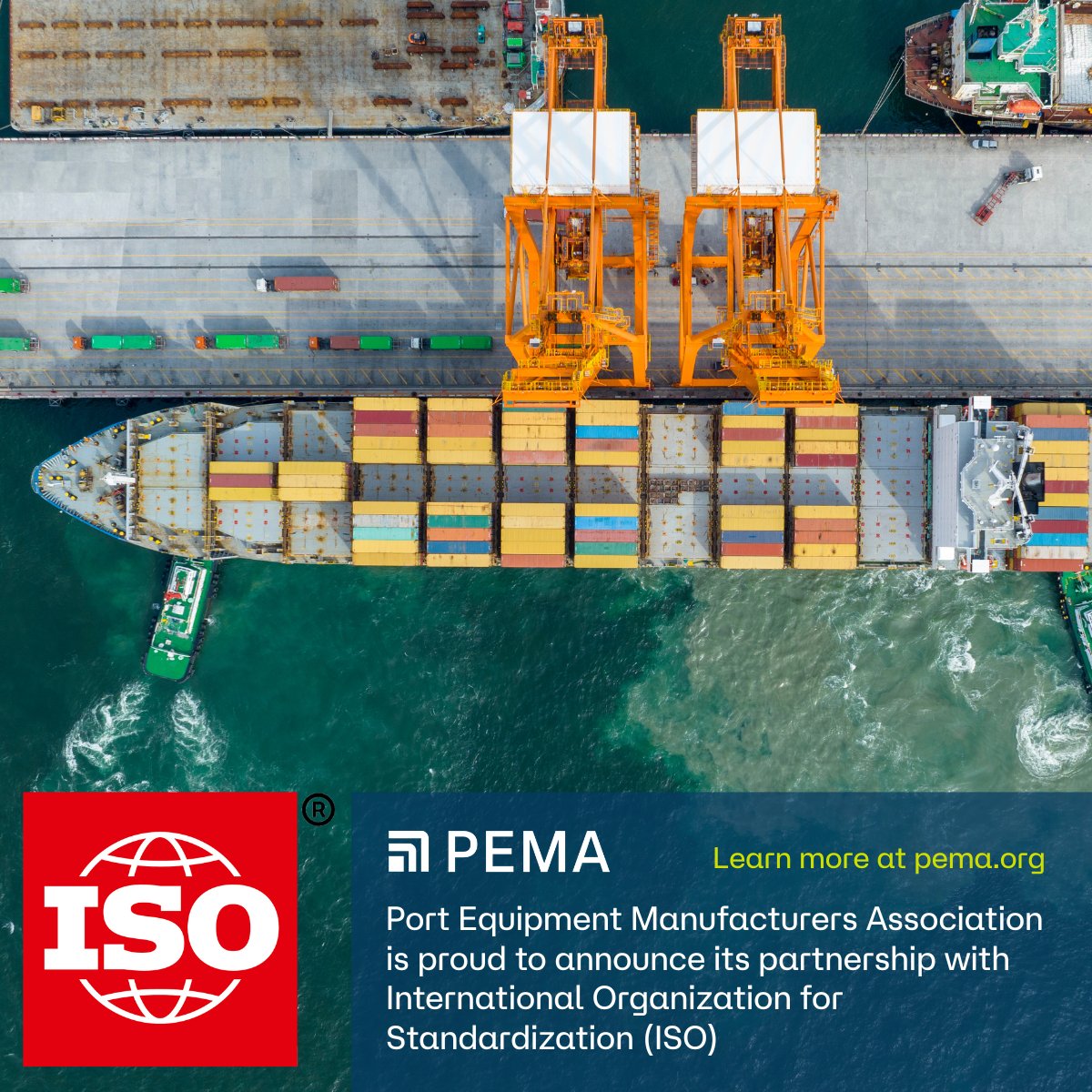 PEMASecretary's tweet image. 📣 𝗡𝗲𝘄𝘀 | 𝗣𝗘𝗠𝗔 𝗝𝗼𝗶𝗻𝘀 𝗜𝗦𝗢 𝘁𝗼 𝗔𝗱𝘃𝗮𝗻𝗰𝗲 𝗚𝗹𝗼𝗯𝗮𝗹 𝗦𝘁𝗮𝗻𝗱𝗮𝗿𝗱𝘀 𝗶𝗻 𝗣𝗼𝗿𝘁 𝗘𝗾𝘂𝗶𝗽𝗺𝗲𝗻𝘁

🌐 Read more about this new partnership → pema.org/pema-joins-iso

𝗖𝗼𝗻𝗻𝗲𝗰𝘁𝗶𝗻𝗴 𝗺𝗶𝗻𝗱𝘀. 𝗟𝗲𝗮𝗱𝗶𝗻𝗴 𝘁𝗵𝗲 𝗜𝗻𝗱𝘂𝘀𝘁𝗿𝘆.
#PEMA #ISO