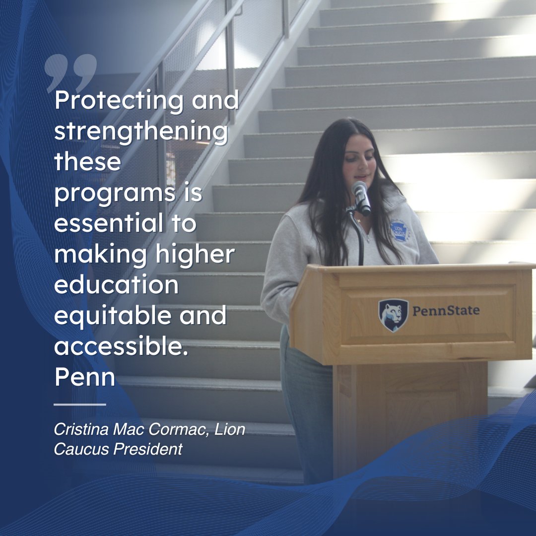 AdvocateState's tweet image. When Penn Staters speak up, elected officials listen. These three students used their voices to talk about the importance of federal student aid to themselves and their friends.
YOU can join them! Go to advocate.psu.edu to show your support for crucial student aid.