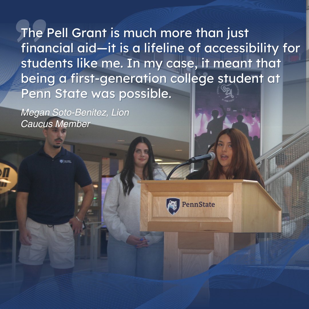AdvocateState's tweet image. When Penn Staters speak up, elected officials listen. These three students used their voices to talk about the importance of federal student aid to themselves and their friends.
YOU can join them! Go to advocate.psu.edu to show your support for crucial student aid.