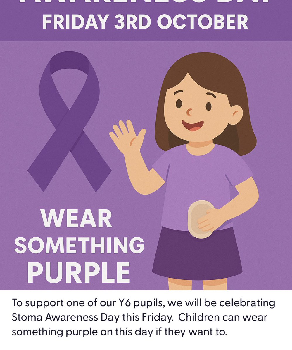 Jessica’s school have celebrated stoma awareness day for years now and this is her last year in primary school 💜 it’s good to see schools like Jessica’s raising awareness as it helps educate teachers and other pupils we need to see more school do the same 💜 #sefton #liverpool