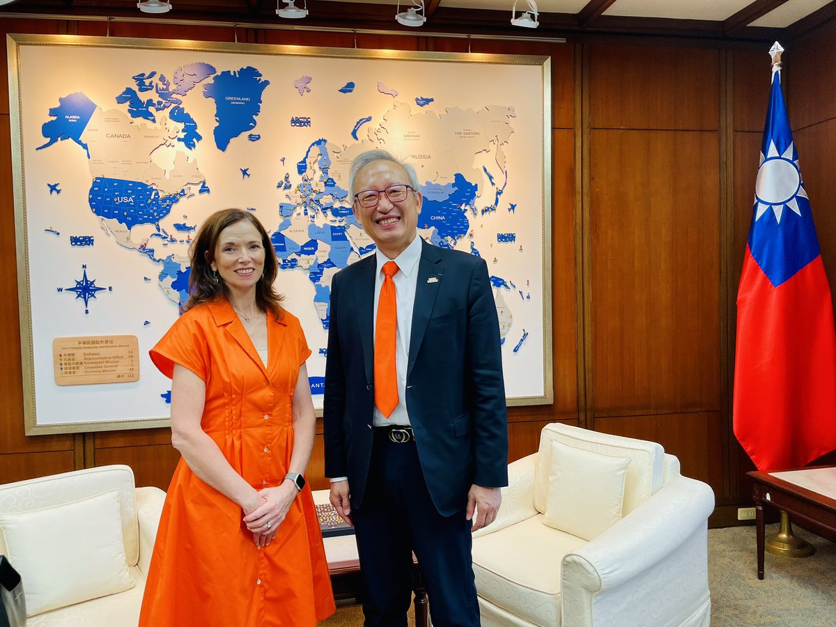 hannan_ml's tweet photo. Wonderful to meet with Ambassador François Wu, Deputy Minister at Taiwan’s  Ministry of Foreign Affairs, today. https://t.co/YNLDlKqvRt