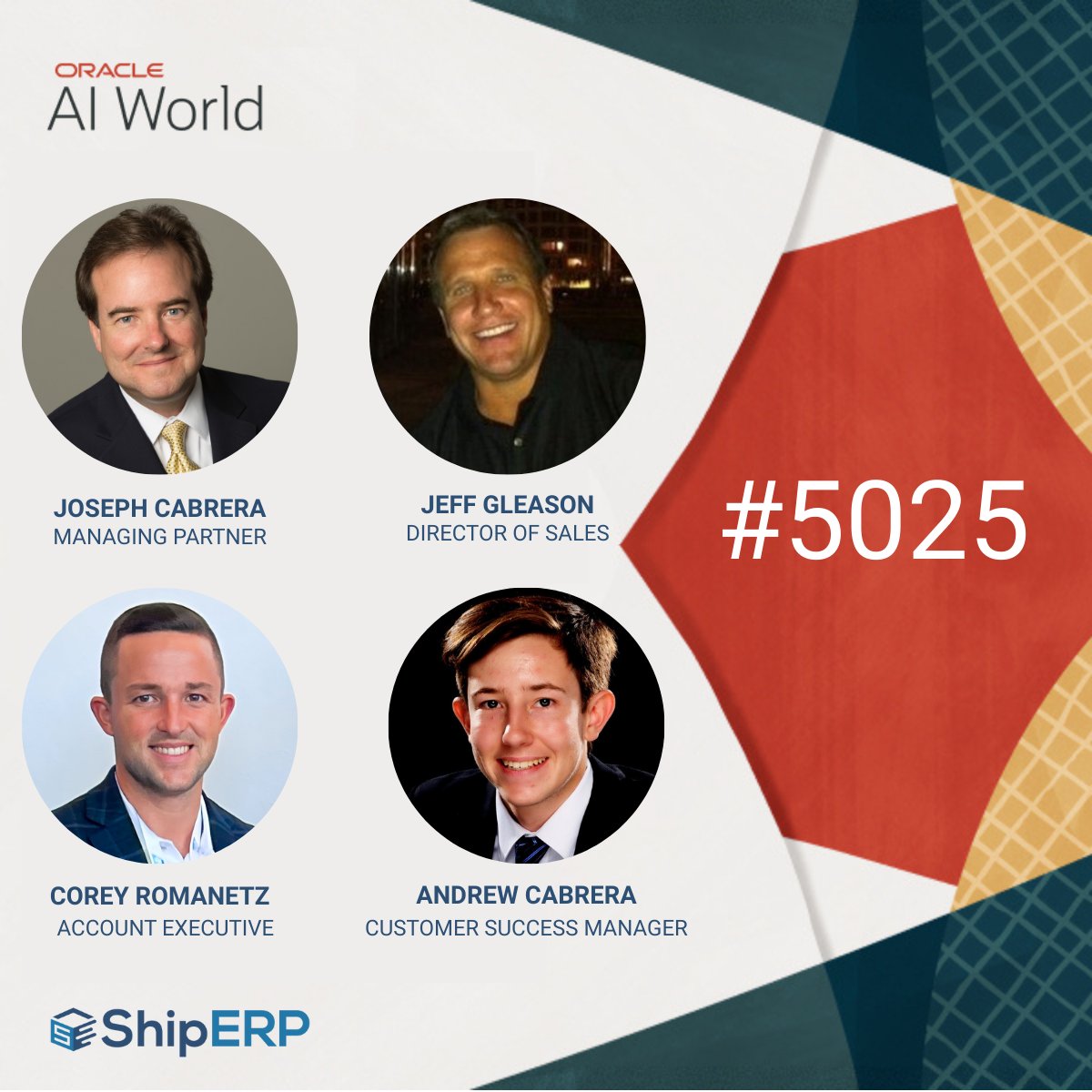ShipERPbyERPIS's tweet image. We’re counting down to #OracleAIWorld in Las Vegas! Meet our ShipERP sales team on-site from Oct 13-16. Learn how AI-driven ShipERP solutions are helping businesses ship smarter, faster, and more efficiently.

Will you be there? Let’s connect.