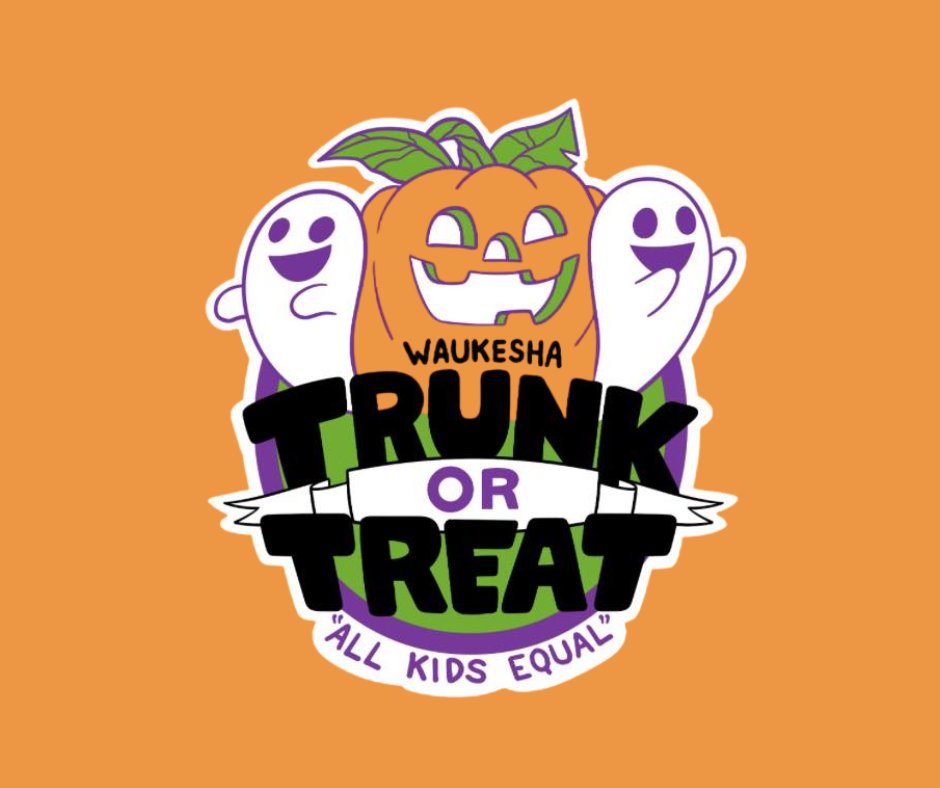 Saturday October 18th, 2025, from 10am – 12pm
Please join us at The Waukesha County Expo Center for a FREE family event.
There are no obstacles for children who need the assistance of wheelchairs, walkers, or who don’t wish to go door to door.
Event Info:  facebook.com/events/9739929…