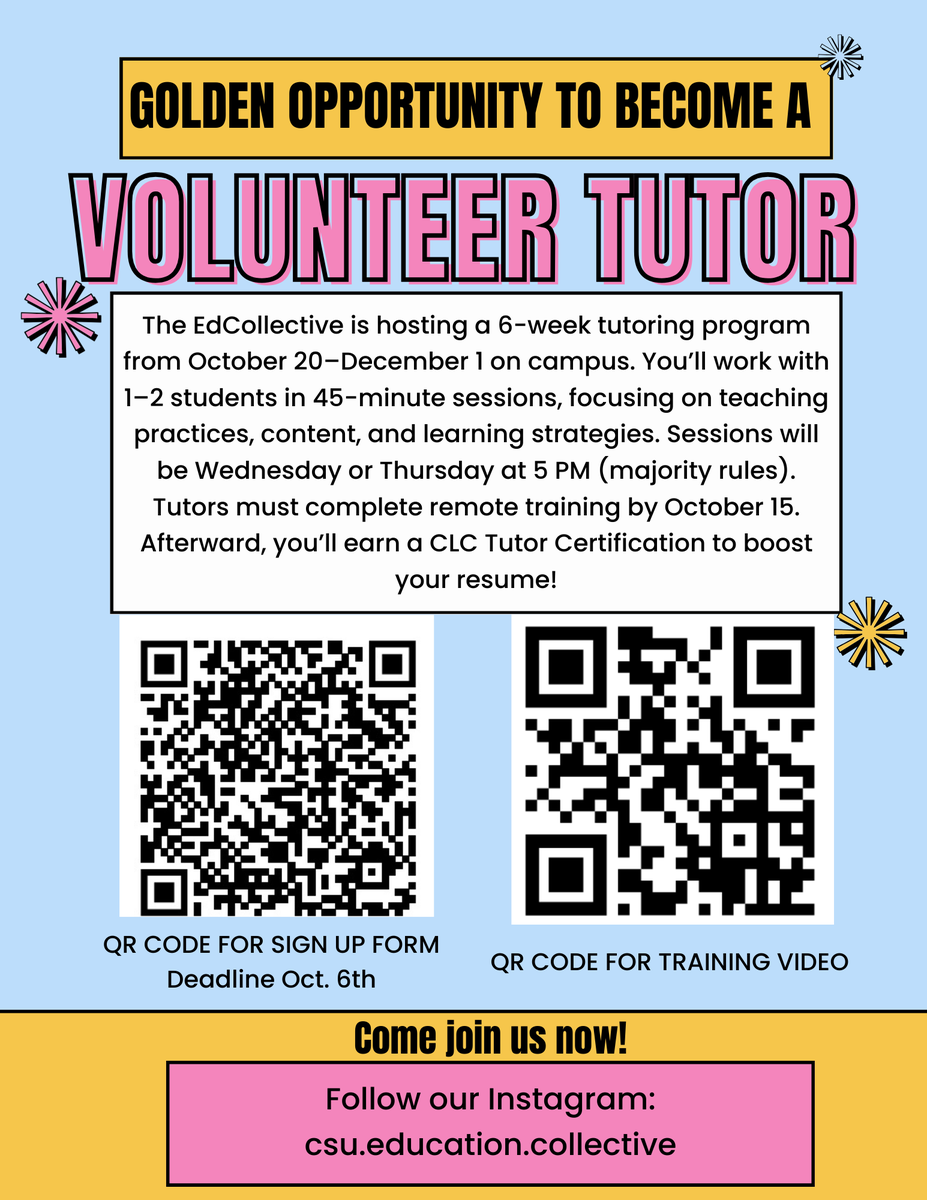 CSU School of Education and Counseling (@csucollegeofed) on Twitter photo 