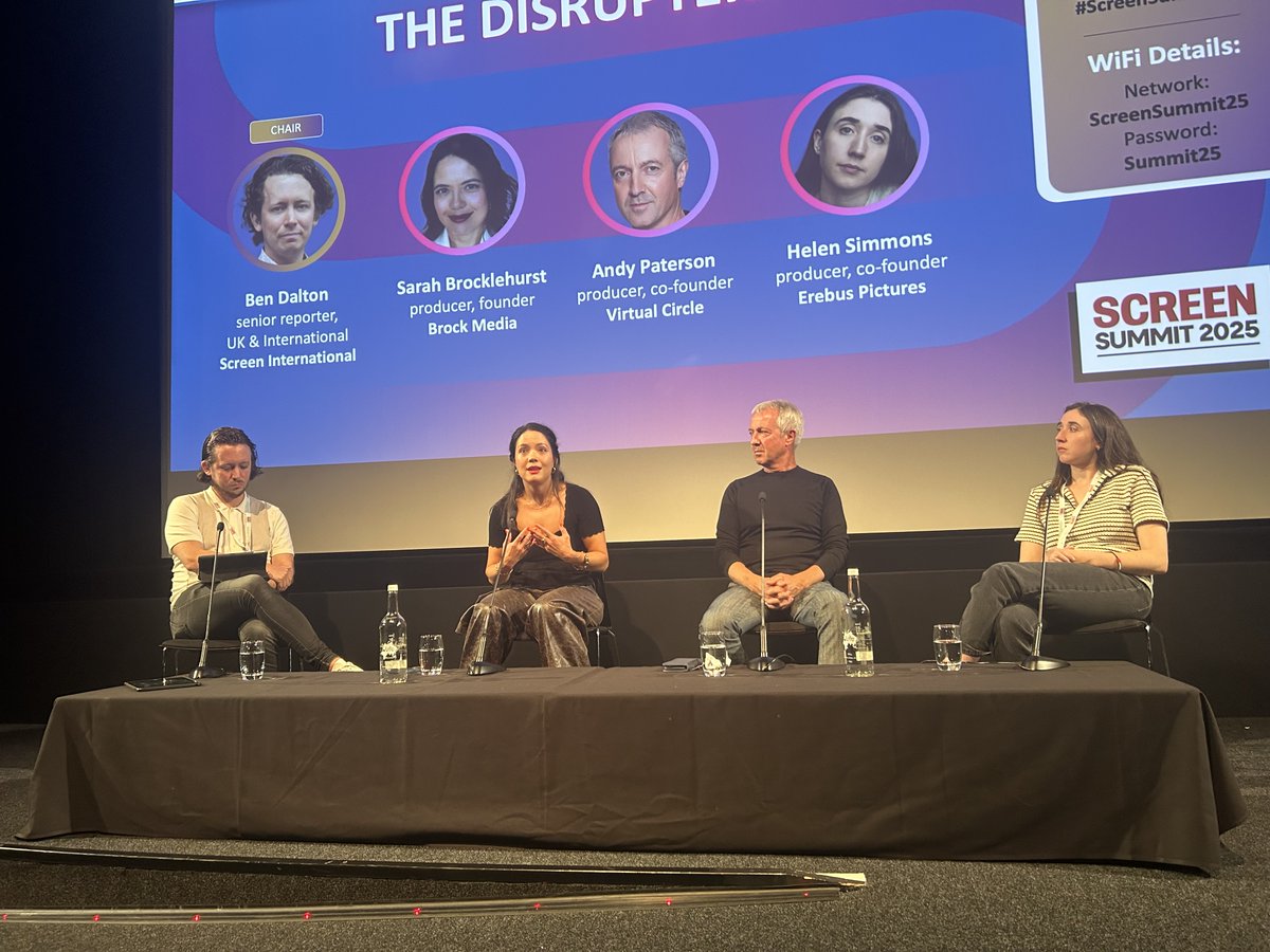 Screendaily's tweet photo. 'The Outrun' producer Sarah Brocklehurst at the #ScreenSummit25: "I have never been in a situation where I have not had to cashflow prep. It makes no sense." https://t.co/wTKXU678pj