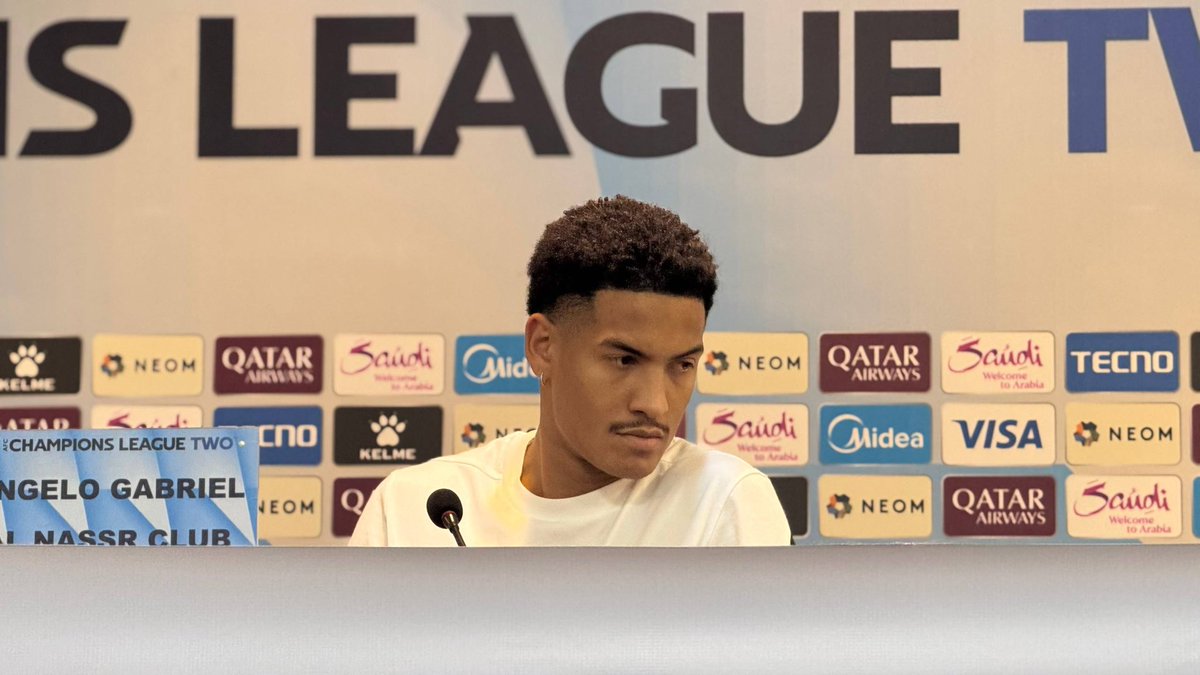 🚨🎙️انجيلو غابرييل - " لاعب #النصر " :

جاهزون لهذه المباراة وهدفنا حصد الثلاث نقاط هذه المباراة.

السنة الماضية كنت موجوداً في العراق، وكل اللاعبين يتمنون اللعب يوم غد.

لدينا لاعبين جيدين كجواو فيلكس وانيغو مارتينيز ويعرفون كيف يتعاملوا مع الضغط الجماهيري خصوصاً مثل هذه