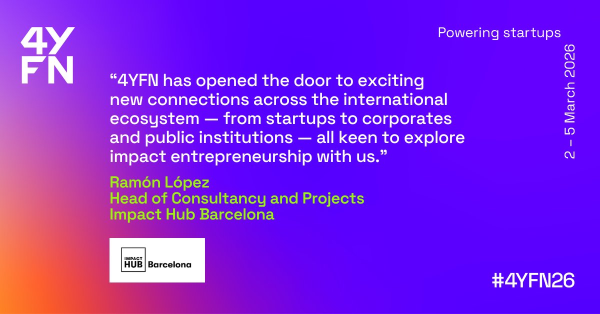 4YFN_MWC's tweet image. Are you an accelerator, incubator, or hub supporting #startups in 🎨 Creativity, Cybersecurity or Gaming? The 4YFN Community connects global organisations to boost opportunities, scale startups & tackle challenges. 
Get involved ahead of #4YFN26 👉 gsma.at/Nr
