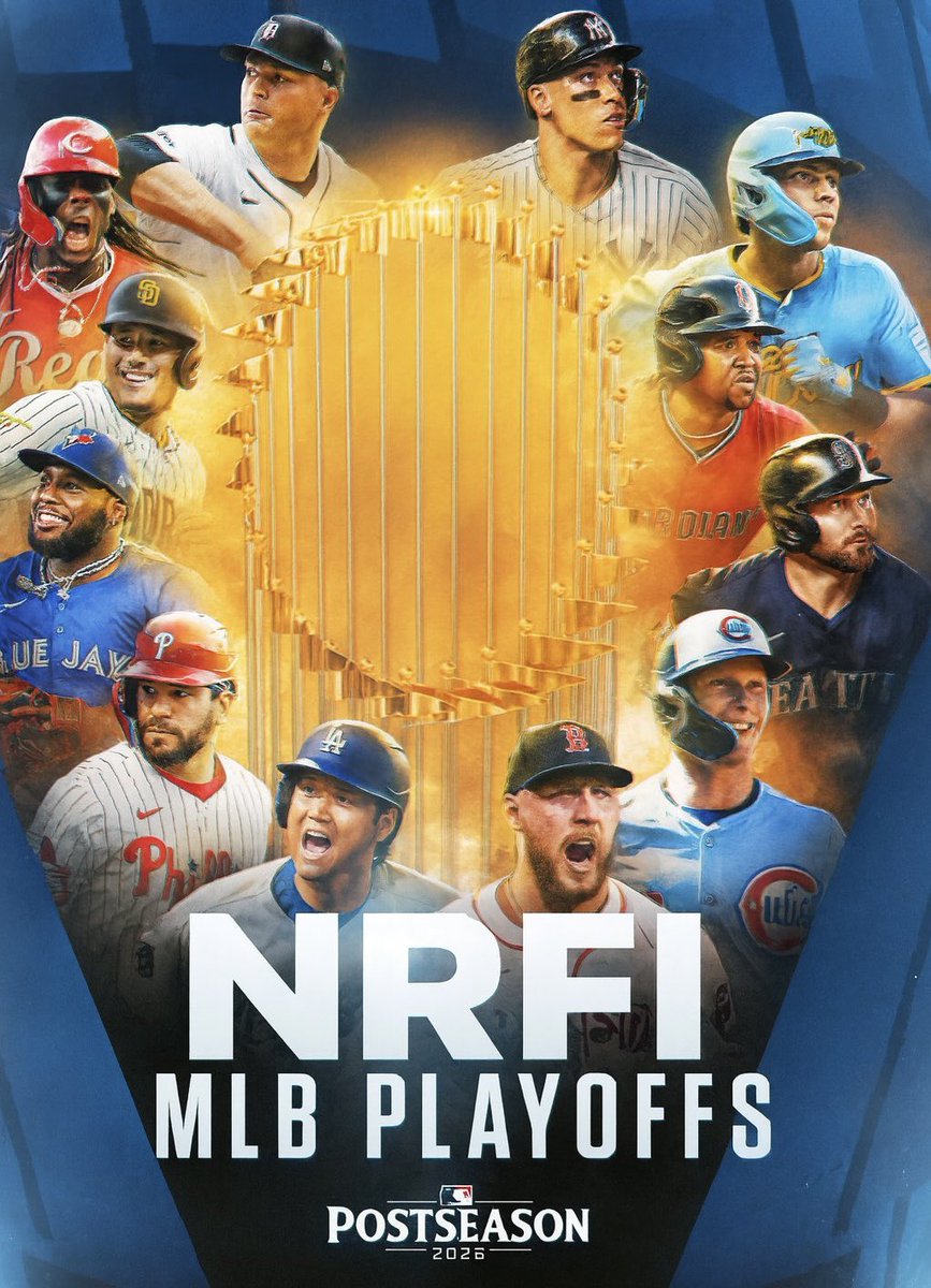 NRFIalgorithm's tweet image. Anybody want MLB Playoff NRFI probabilities for every game today?🔥📊
4 great games, 4 great NRFI’s, the algorithm has ranked each NRFI with accurate % probabilities for NRFI & YRFI.
Drop a ❤️ & 💬 below if you want these!