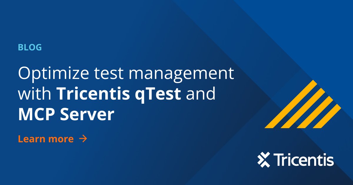 Tricentis's tweet image. 🔥 Just dropped: qTest MCP 🔥 

Managing the test case structure and execution from AI assistants like Claude, Cursor, or ChatGPT. Enabling teams to boost productivity and accelerate test management.

Interested in learning more? Check out our blog post: bit.ly/4pKCVRT