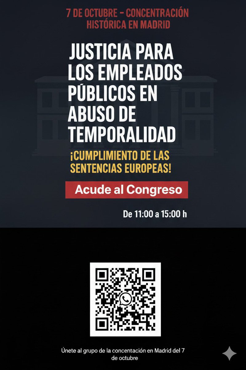 XristianDiaz25's tweet photo. #FijezaYa - 🆘 @EU_Commission
- 🆘 @ComisionEuropea #UGT #CCOO #CSIF #Congreso 7 Octubre
- 🆘 @EUombudsman #Contramani
#XrisNews2909 📆 - #Temporalidad
🚥 Directiva Europea 1999/70/CE:
🆘- "- Contra manifestación
✏️ - de los firmantes
🩸- de la ley 20/2021.
🤔- ¿Qué tasa de temporalidad en fraude de ley sufren en "Paradores" los empleados?
🤔- ¿Cada cuánto se han convocado oposiciones para acceso con la condición de fijo?
👉 #Madrid7Oct Frente al Congreso de los Diputados para la REAL lucha contra la precariedad laboral."
