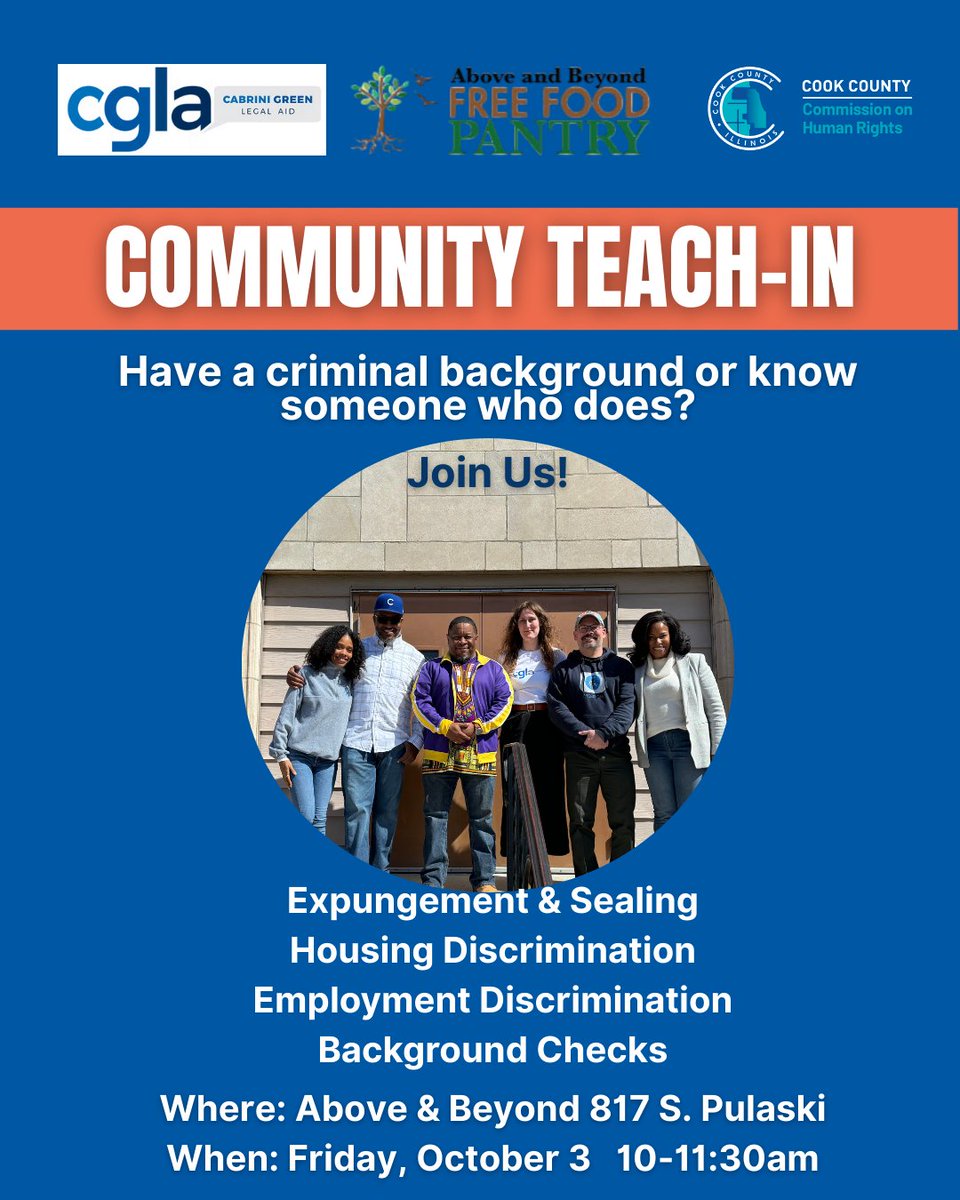 CookCtyHumanRts's tweet image. This week, our partners at @CGLA will be presenting on fair housing protections in Cook County. Visit their social media page to learn more! #CookCounty #FairHousing #HumanRights
