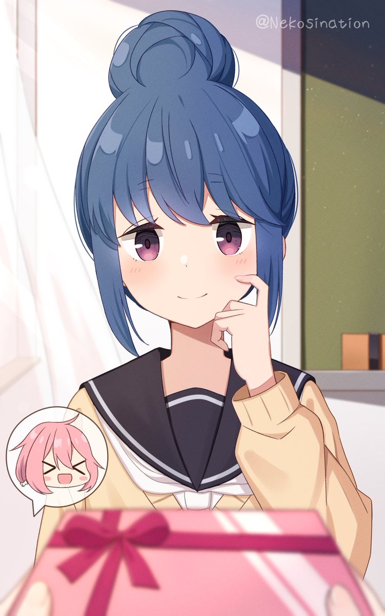 各務原なでしこ ,志摩リン 「過去絵だけどリンちゃんお誕生日おめでとう～! #志摩リン生誕祭2025」|しゃしゃのイラスト