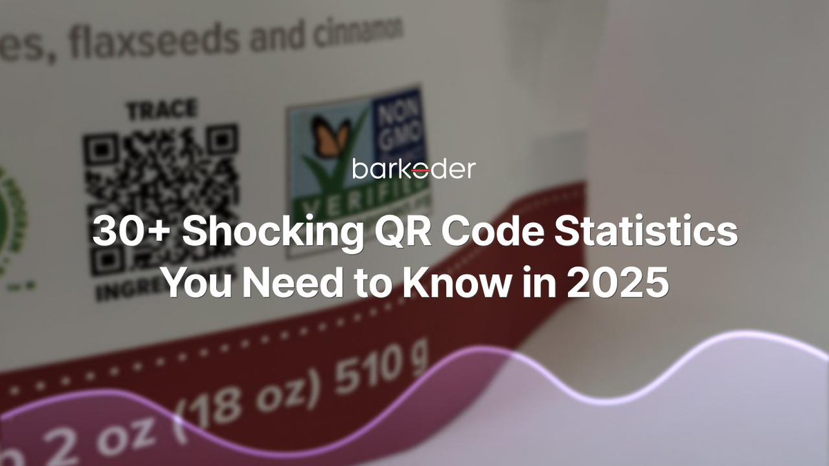 TheBarkoder's tweet image. QR codes are booming. 📱
Check out 30 shocking stats for 2025—on scanning uptake, payments, consumer behaviour & more:
barkoder.com/blog/30-shocki…
#QRCode #DigitalTrends #barKoder