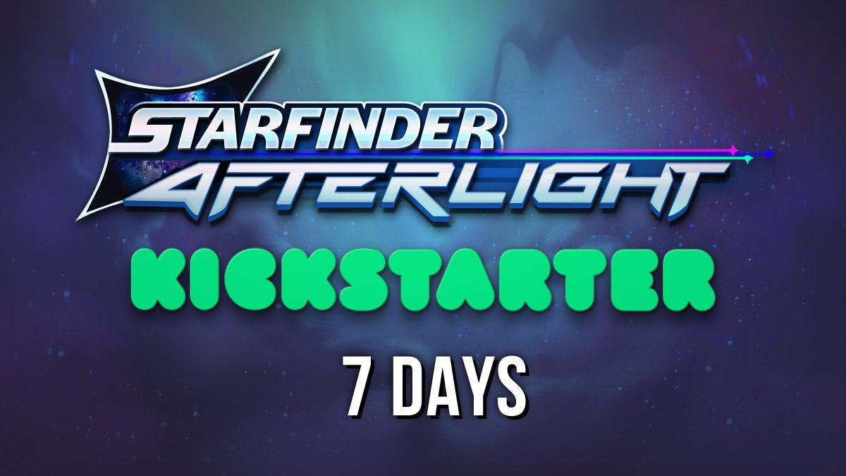 Starfinders, we are just 7 days away from the date…

On October 7th, our Kickstarter campaign goes live! 🙌

This campaign is our opportunity to expand the game beyond its core vision, adding more of what you want to see. Yes, maybe even that ancestry you’re looking for…?