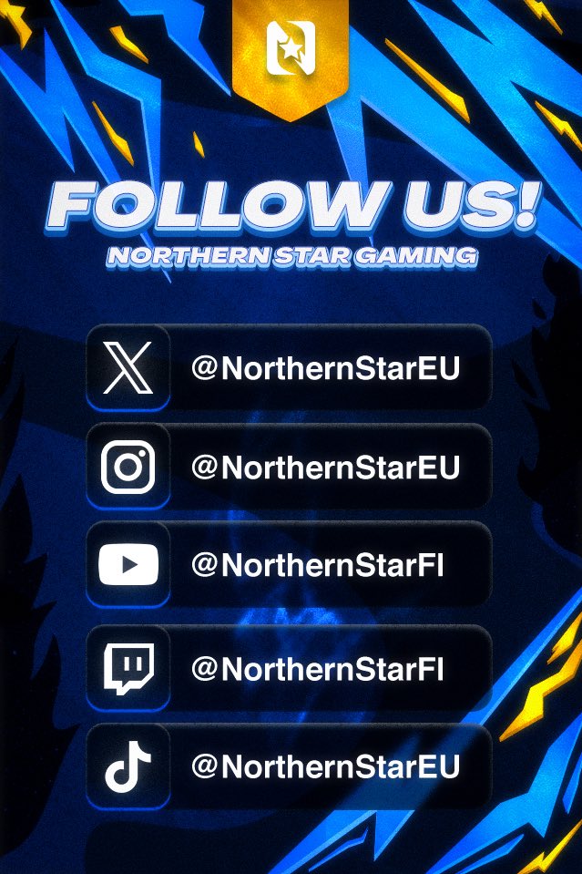 Stay tuned for updates and make sure you’re following Northern Star Gaming on every social 🚀

#UnderTheStar