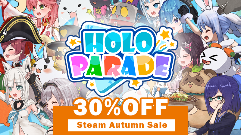 roboqlo's tweet photo. 🎺✨ Steam Autumn Sale ✨🎺
HoloParade is now 30% OFF! 🎉
The sale runs until Monday, October 6th, so if you’ve been curious about HoloParade, now’s the perfect chance to check it out! 🎵
■ Store Page
https://t.co/CUZWMsEfrR
#holoIndie #HoloParade https://t.co/JvJFsMMzFx