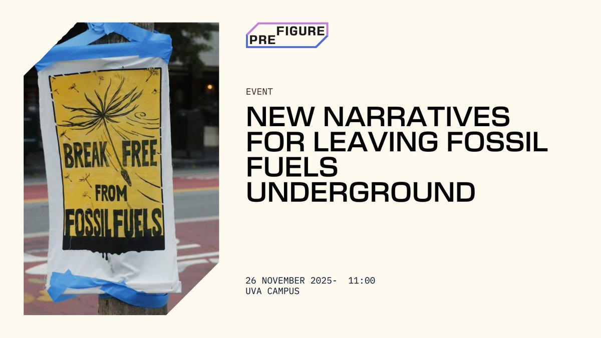 On 26 November 2025 at 11:00, #PREFIGURE’_project's PhD Researcher at the UvA Mirte Jepma will give a presentation entitled ‘Commoning Heat: Embodied Labour and Community Initiatives in Neighbourhood Decarbonisation‘.

Learn more and join us prefigure.eu/new-narratives…