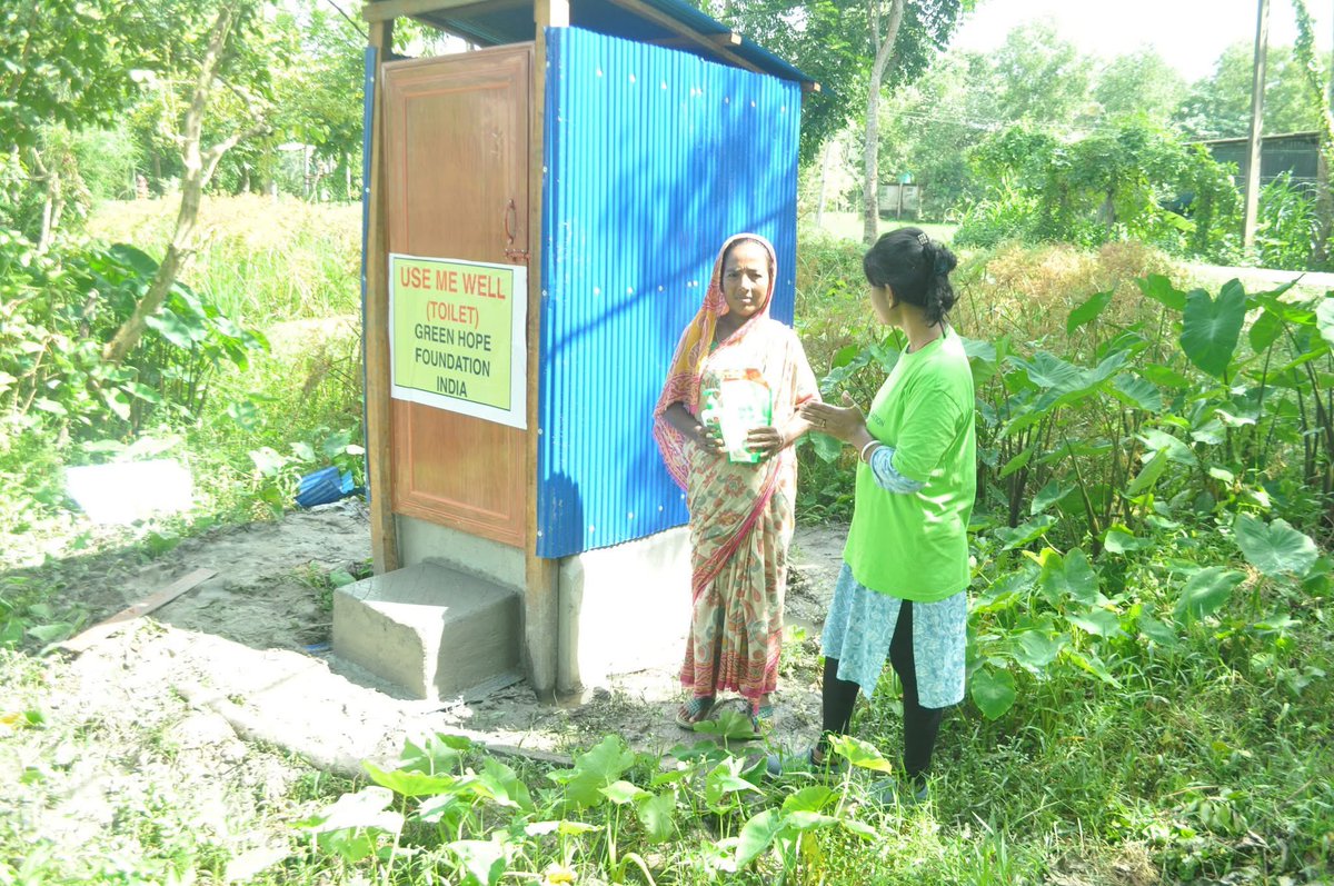 KehkashanBasu's tweet image. #GreenHope in India!🇮🇳
🚽We built #toilets &amp;amp; we built dignity: 
In the Sundarbans, we constructed safe, clean toilets for the Tiger Widows - empowering them thru #WASH &amp;amp; giving them access to safety, health &amp;amp; hope. 👩🏾 💪🏾
Toilets are not a luxury - they are a lifeline!
#SDG5 #SDG6