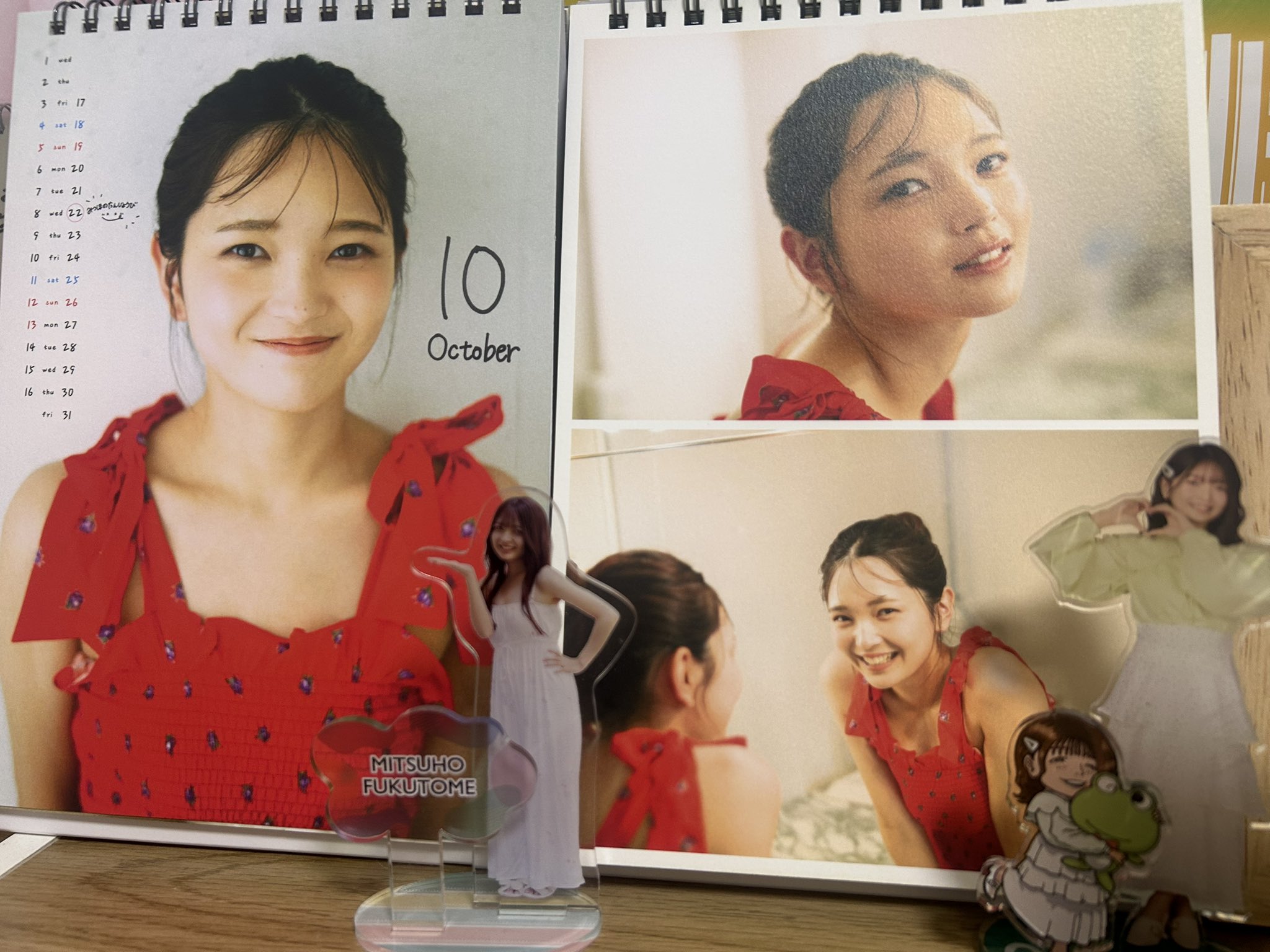 直筆サイン入り 福留光帆 卓上カレンダー 2025年 イベント限定生写真付き② 福留光帆さん2025年カレンダー【直筆サイン入りカレンダー