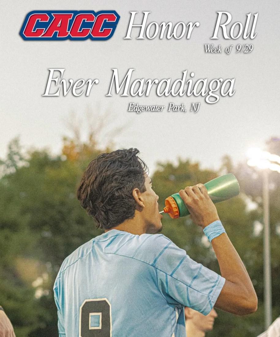 Congratulations to our forever 9
Ever Maradiaga with his 1st collegiate brace + an assist vs #22 Felician University earned him CACC Honor Roll for <a href="/HFUMSoccer/">Holy Family Men's Soccer</a> 
#OurGameGodsGlory #BoystoMen #WARRIORSFORLIFE #intentionalexcellence <a href="/ncsaa/">NCSAA</a> <a href="/NCAASoccer/">NCAA Soccer</a>
