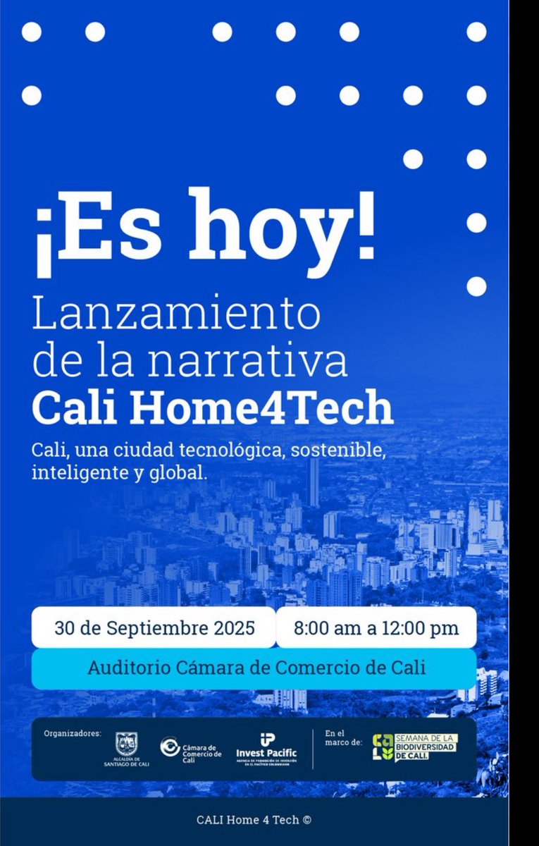 MabelLaraNews's tweet photo. Hoy lanzamos en Cali, la estrategia #CaliHome4Tech la estrategia de posicionamiento, narrativa e internacionalización de la ciudad desde la innovación, la sostenibilidad y la tecnología.
Amamos la salsa, pero además de nuestra forma de celebrar somos: innovación, biodiversidad, investigación y desarrollo excelencia médica
