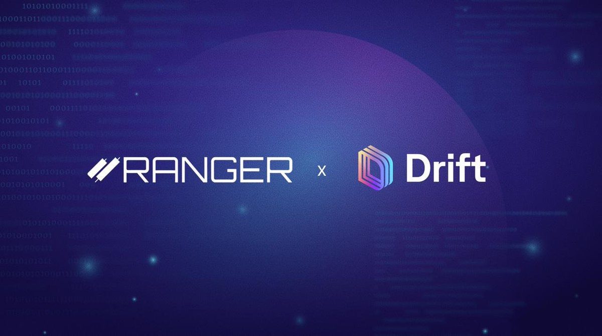 ranger_finance's tweet photo. Excited to share that Ranger will be integrating Drift Builder Codes (DBC).

Another step toward making Ranger the endgame for perps. ⚔️ https://t.co/mvtevTcBw2