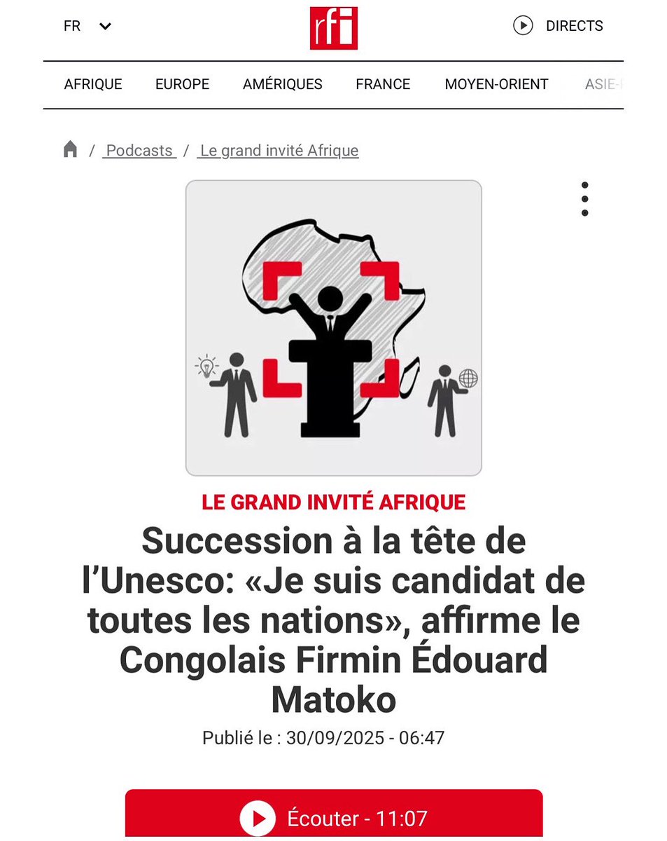 Firmin Edouard Matoko tweet media