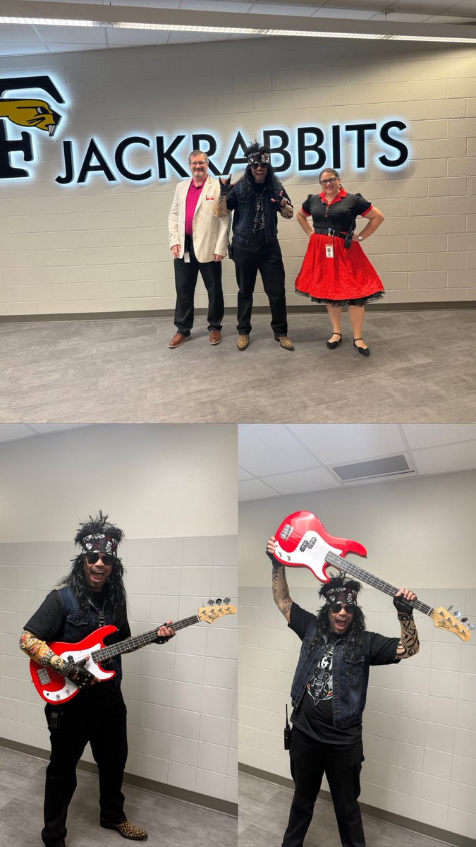 Justin_D_James's tweet photo. From Executive Principal to Lead Guitarist @Forney_Rabbits π€#RockTheRabbit #DrPrincipal #Hoco25 https://t.co/8cVUE5vc9G