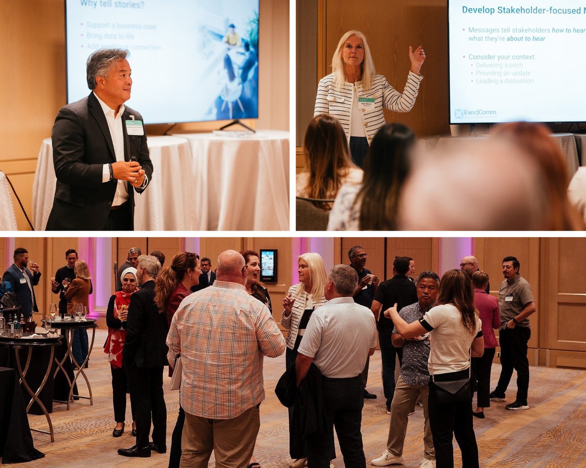 ✨Jun &amp; Pam spent 2 days at the Richmond CLO &amp; Talent Forum, connecting with 50 CLOs &amp; L&amp;D leaders. They led “Pitch Perfect Messaging &amp; Storytelling” to help leaders craft clear messages &amp; inspire action. 👏

#ExecComm #TalentManagement #Leadership