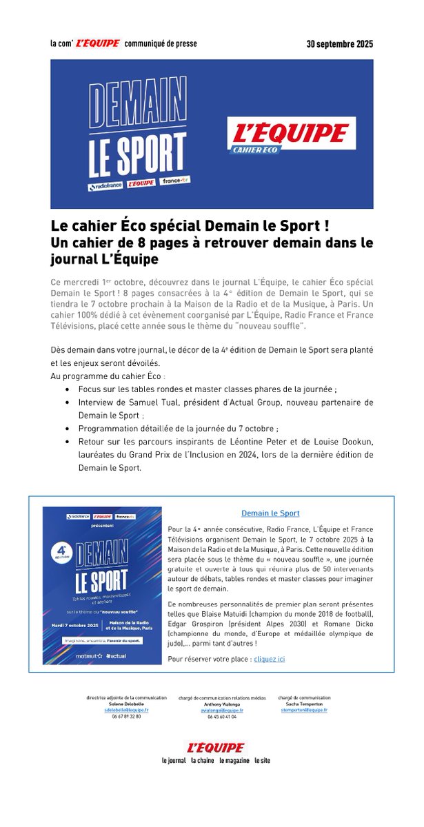 L'ÉQUIPE Pro tweet media