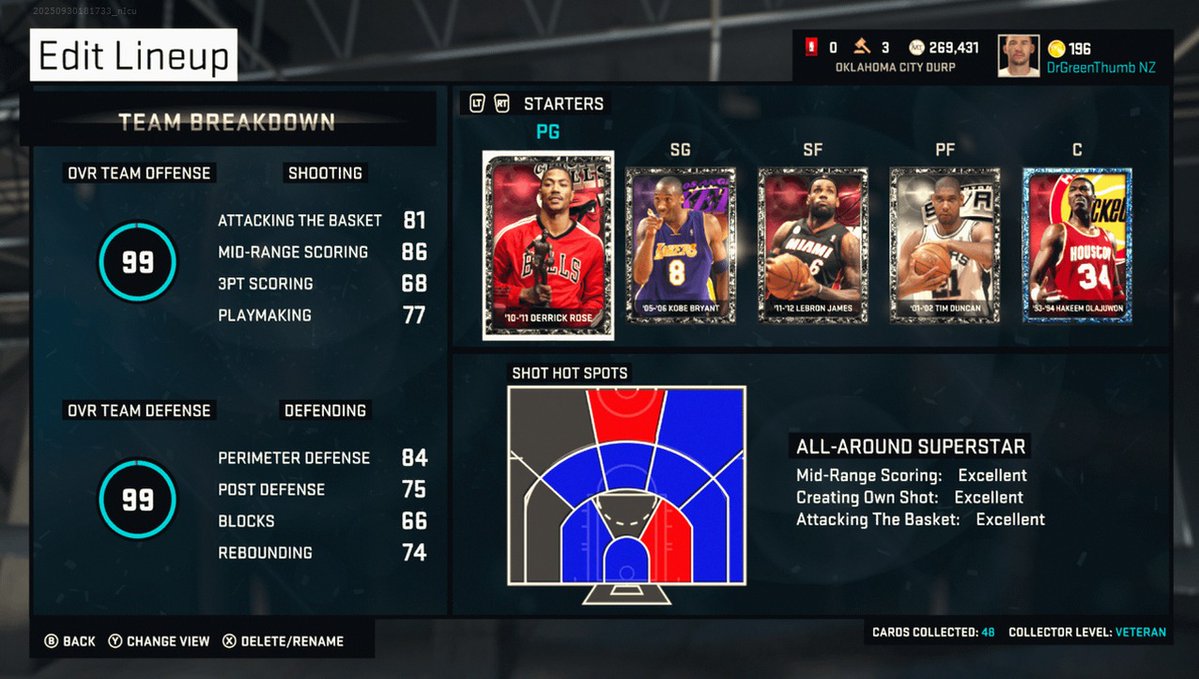 2kLineupLab's tweet image. A few 2k16 myteam pics, man i miss this game!