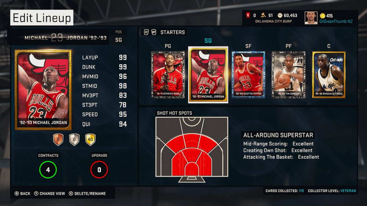 2kLineupLab's tweet image. A few 2k16 myteam pics, man i miss this game!