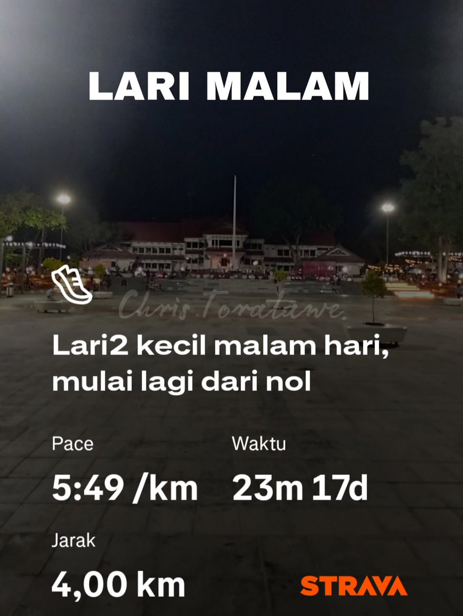 ChrisToralawe's tweet photo. Main malam utk pemulihan 😇
Lari-makan-jalan
#recovery #fighter #running #sport #olahraga #pibarunner #runner #sulteng #atlit #palu #joging #pibar #health #lari #minahasa #makiloputra #tuamalolombulan #manado #poso #pamona #pelari #putramakilo #pibarrunner #sports #run #petarung https://t.co/ud2pQWsEHG