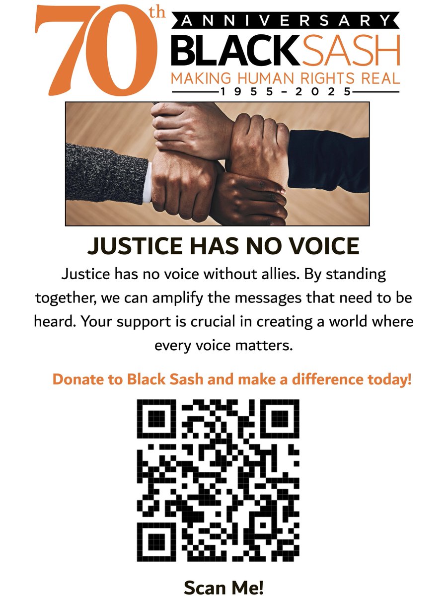 black_sash's tweet photo. Justice needs allies. βπΎ Every contribution helps us keep human rights real in South Africa. Stand with Black Sash β donate today and be the voice for dignity, equality, and justice. #MakinghumanRightsReal #SupportBlackSash
π https://t.co/2pJTLMSjHK https://t.co/F8HLZvDeZo