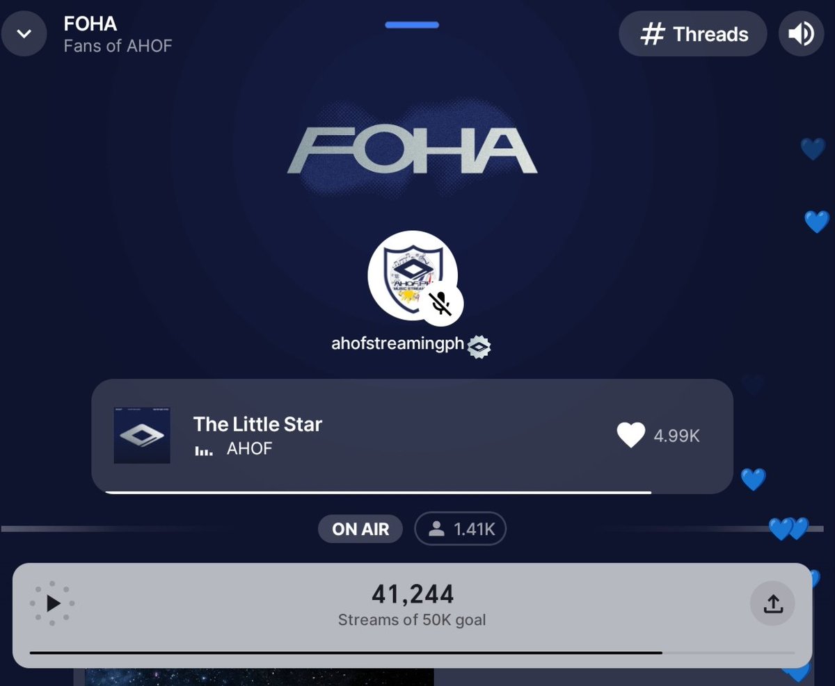 ahofians_unite's tweet photo. Join us in reaching goals!! On our way to finish 50k stream goal. Next would be 100k, 500k then 1M!!
Start earning your badge next to your name if you stream for at least 7 consecutive days. You can stream with any syndicated station under FOHA channel.
Make sure to connect the streaming service (Spotify or Apple Music) on your profile so your streams are properly counted. Reach out to fanbases offering premium subscription if you don't have one.
#FOHA #FOHAever
#AHOF #아홉
@AHOF_official