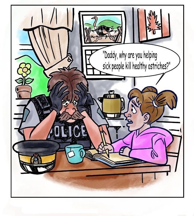 What do those officer tell THEIR kids?