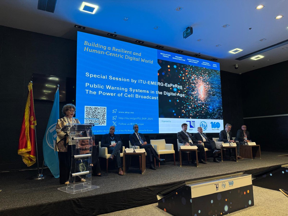 ITUEurope's tweet photo. TODAY: @ITU -@eaperegeu - #EMERG Special Session brought representatives of regional organizations, governments, and industry and addressed the challenges, opportunities and the European best practices in deployment of Public Warning Systems in the Digital Age
#DigitalResilience https://t.co/6voTMm5KUP