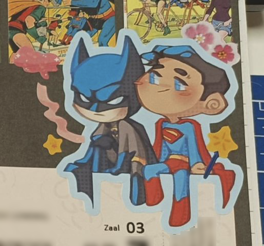 May_Coops's tweet photo. finally used my own stickers lmfao #SuperBat https://t.co/s39bvLpa2e