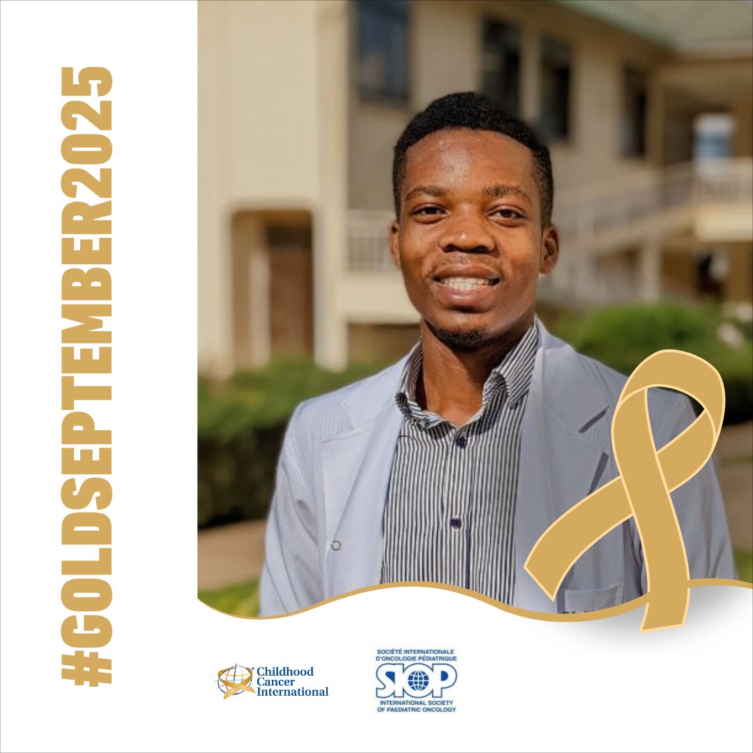 dickson_daniel_'s tweet photo. I’m proud to join the #GoldSeptember2025 campaign with the @youngsiop

Every step we take in our daily work is a step toward making a difference for children and adolescents with cancer and their families 🌍🎗

#ChildhoodCancerAwarenessMonth #ChildhoodCancer #OncoIntelligence https://t.co/t61Ff3OSmH