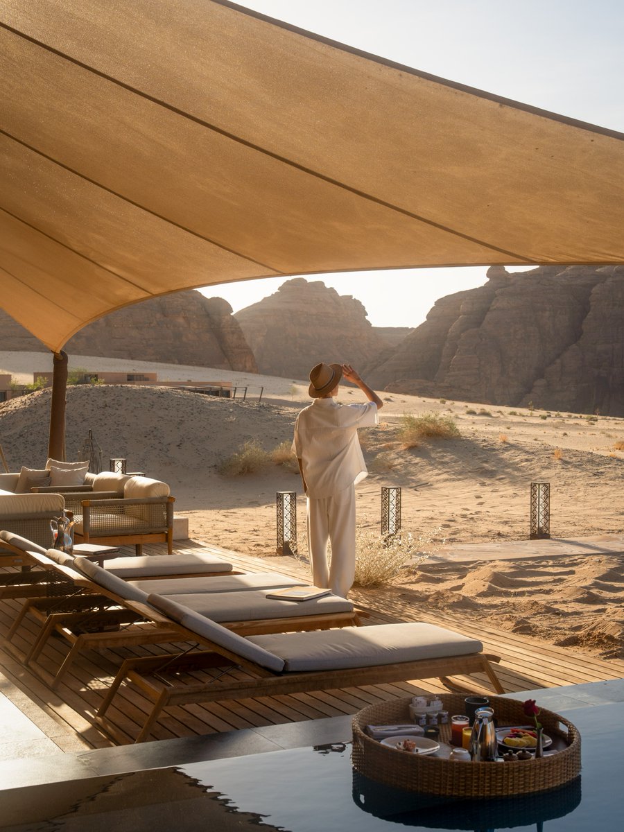 Golden mornings, peaceful views, and breakfast by the pool. A perfect desert sanctuary awaits you.

 #BanyanTreeAlUla #DesertSanctuary #BanyanTreeHotels #ExperienceAlUla AlUlaTourism #VisitAlUla #VisitSaudi