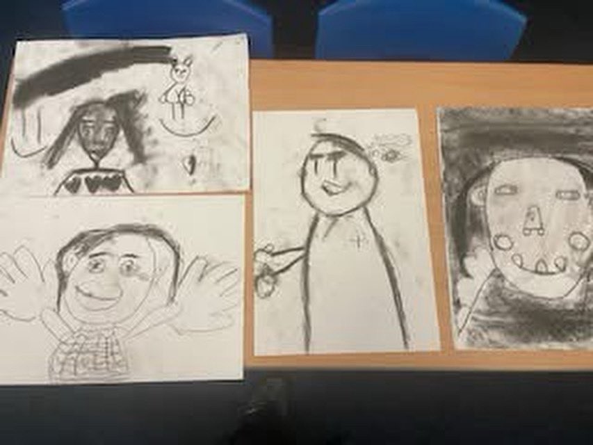 Y3 have been learning how to use charcoal to create marks.  Yesterday, they used charcoal as a way to express themselves and the results are great! Well done Y3