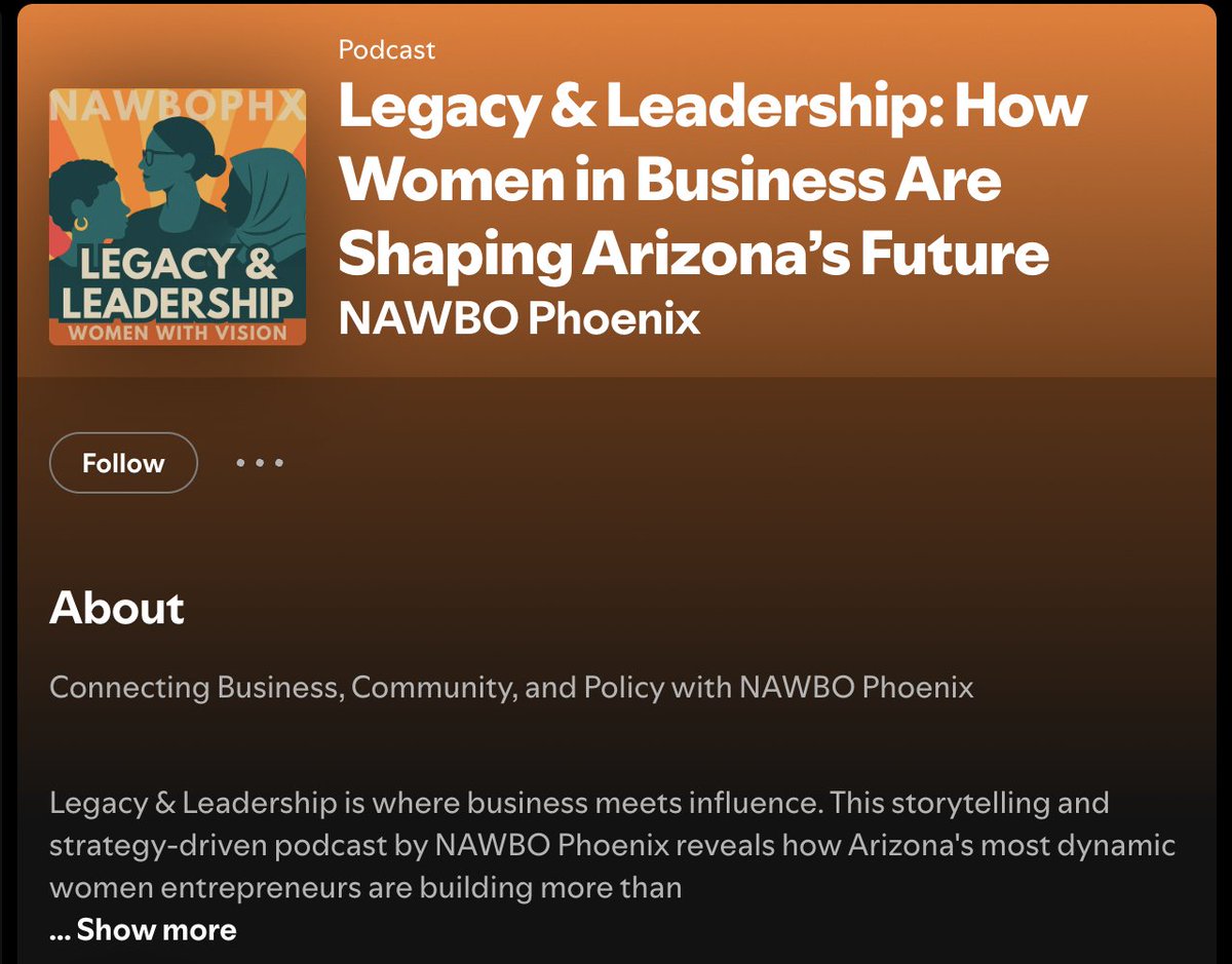 Congrats to NAWBO Phoenix on the launch of their podcast.  Their trailer is a must listen >> Welcome to Legacy &amp; Leadership: Your Business Story is Part of a Bigger Story. Listen here: bit.ly/4nuJoPC