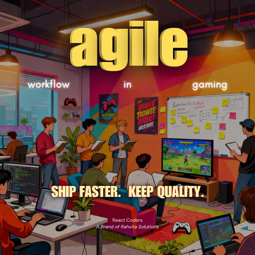 ReactCoders's tweet image. Speed vs Quality is the biggest battle in game dev ⚡🎮
Agile workflows help studios ship faster without breaking the game.

#Agile #GameDev #ShipFaster
